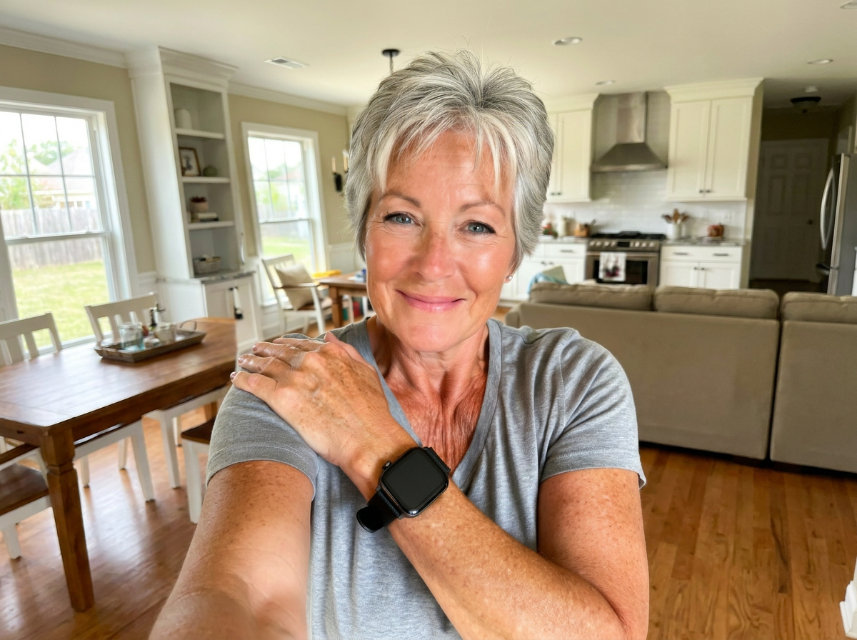 A Pulse Alert customer wearing her Life Safety Watch